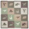 Tadpoles Dinosaur Foam Playmats for Kids | 16 Interlocking Foam Mats with 16 Border Pieces | Waterproof, Durable, and Long-lasting | Total Floor Coverage 50” x 50” | For Ages 3 and Up | Camouflage
